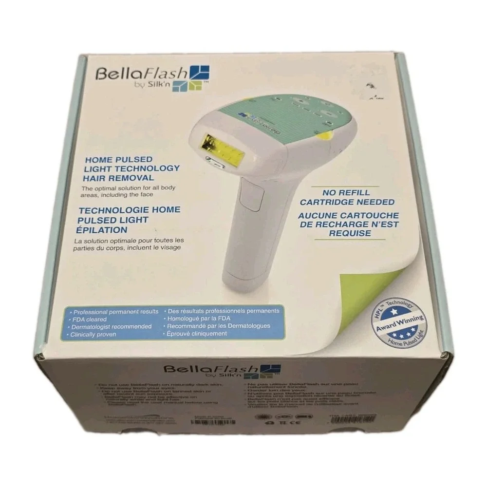 BellaFlash by Silk'n IPL Hair Removal System Tested Works Box Manual Complete